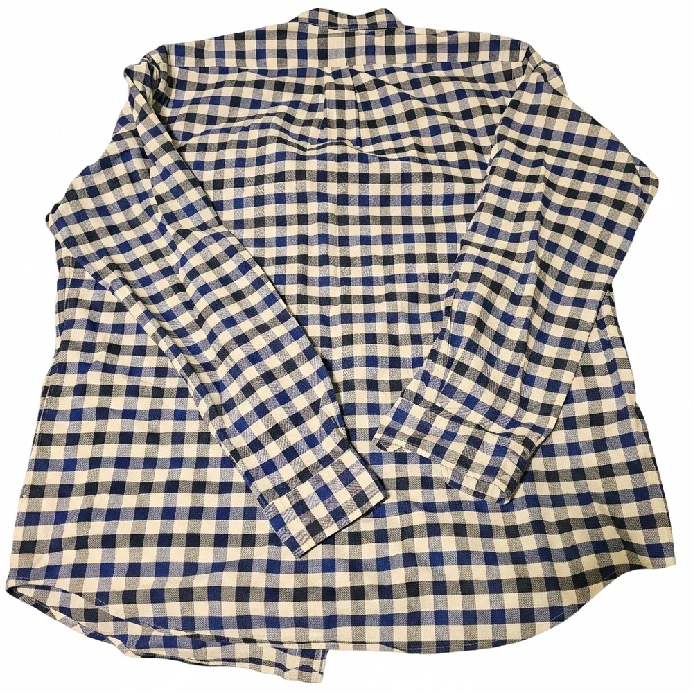 Polo Ralph Lauren Men's XL Gingham Oxford Shirt Blue/White Button Down Pony Logo - Picture 2 of 14